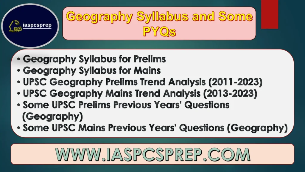 Geography Syllabus