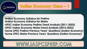 Indian Economy Class-1