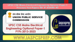 UPSC Mains Electrical Engineering Optional Paper-1 PYPs