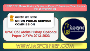 UPSC Mains History Optional Paper-2 PYPs